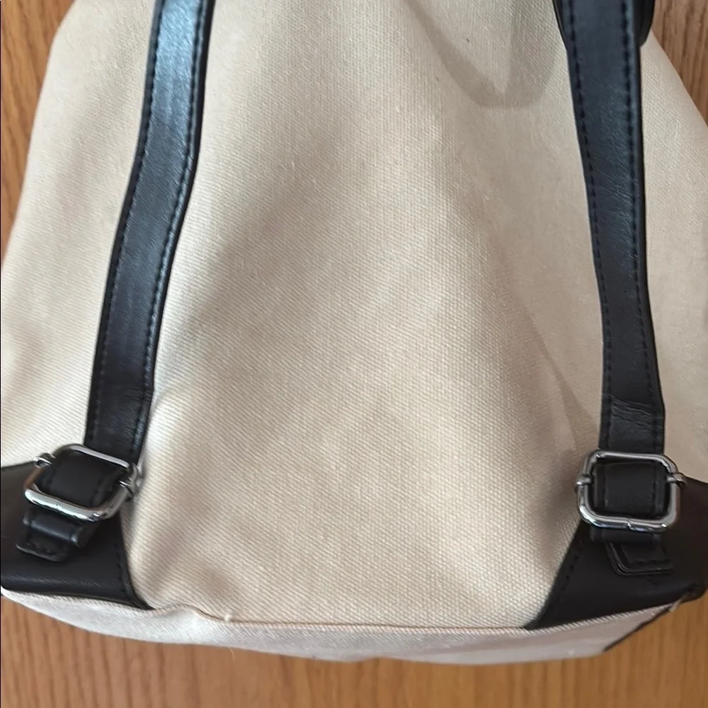 Deux Lux Black and Eggshell White Backpack